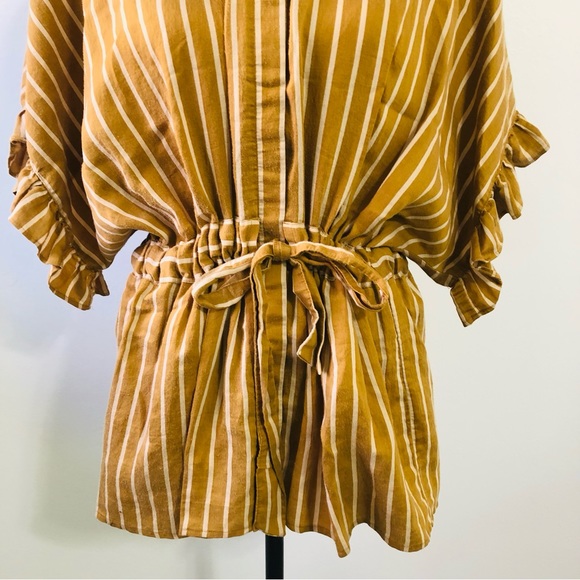 Zara Tunic Peplum Top Size Medium - Picture 7 of 14